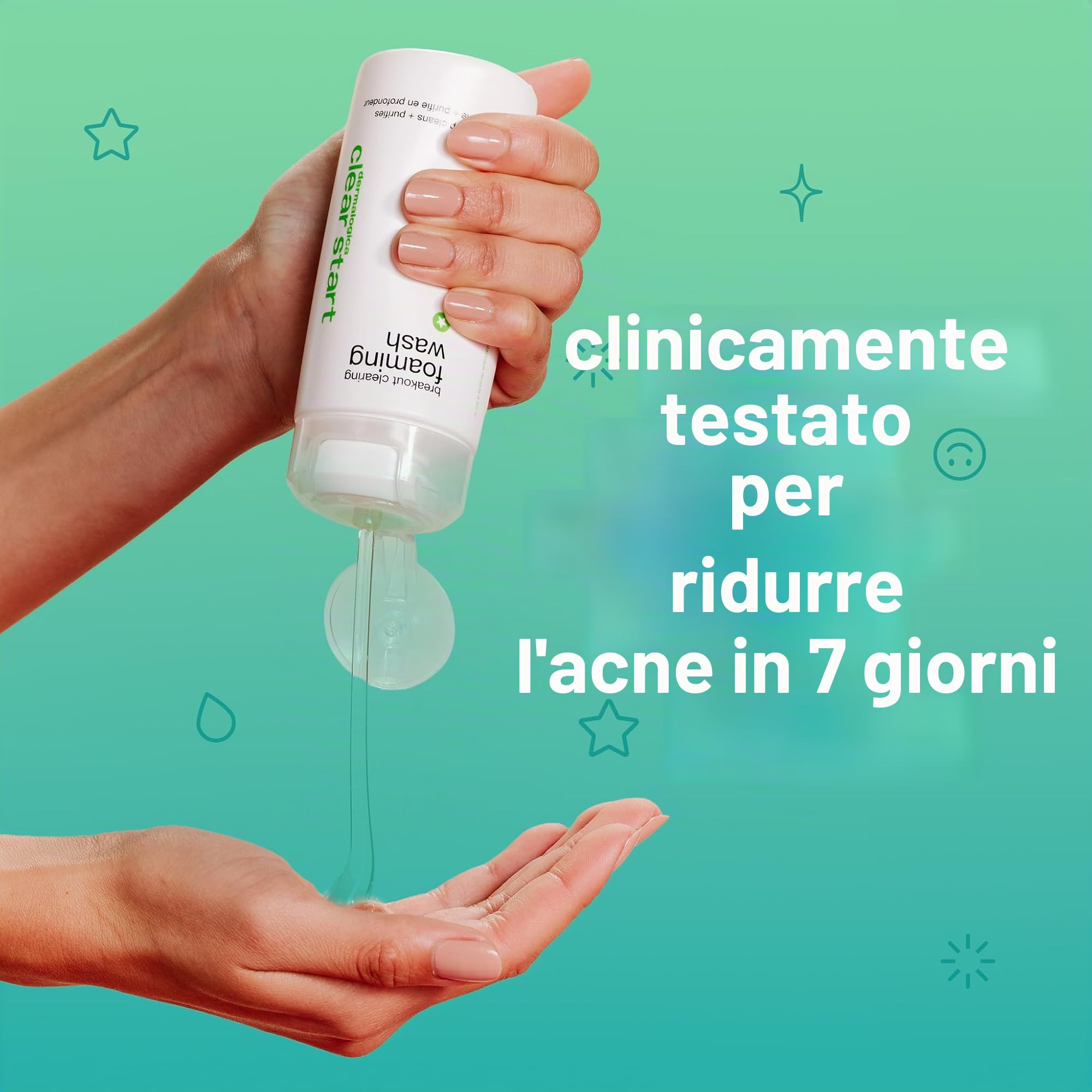 Dermalogica Clear Start Breakout Clearing Detergente Schiumogeno 295ml | Detergente schiumogeno con acido salicilico che elimina il sebo in eccesso e tratta le imperfezioni di viso e corpo.