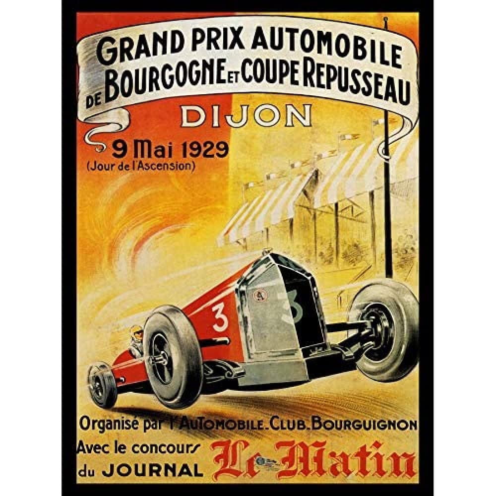 Wee Blue Coo SPORT ADVERT GRAND PRIX MOTOR RACE DIJON 18x24 INCH ART POSTER PRINT PICTURE LV7465