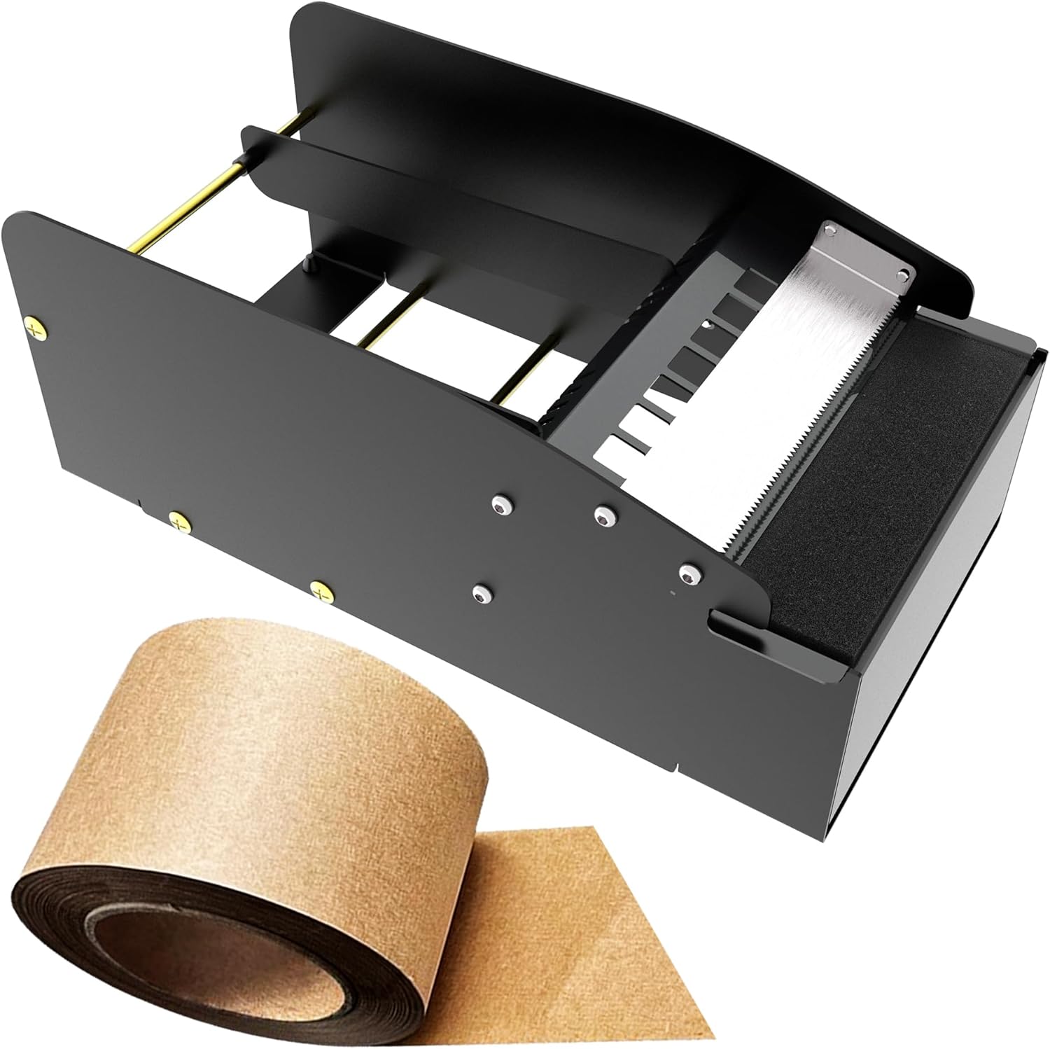 A Wet Kraft Paper Tape Cutter with a Water Brush, Suitable for a Width of 6 inches, Express Box, Cardboard Box Packaging, Gift Box(Multi-Scene for Industry/Home/Office/Business