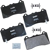 Vista 195 de Pastillas de Freno Delanteras Cerámicas Bendix Priority1 CFC430A para Modelos Selectos INFINITI G35, I30, Nissan 350Z, Altima, Juke, Maxima, Sentra