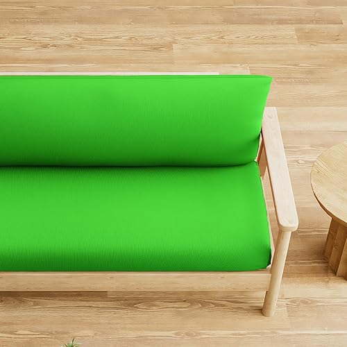 Miniatura 5 de MoNiBloom Funda para futón de tamaño matrimonial, funda elástica sin brazos, funda para sofá sin brazos, protector de muebles, fundas de cojín