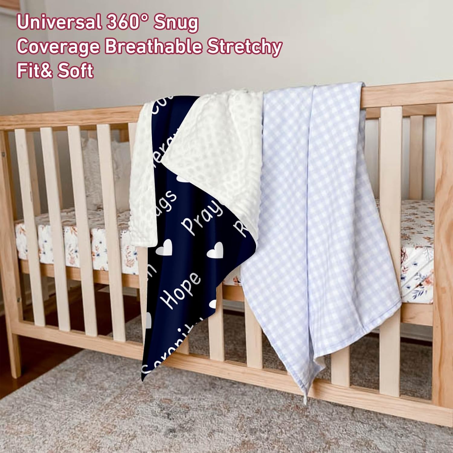 Dyoart Personalized Baby Name Blankets,Super Soft Comfortable Crib Blanket for Unisex Newborns,Custom Blankets with Name,Custom Gifts for Toddler Boys(30”x40)