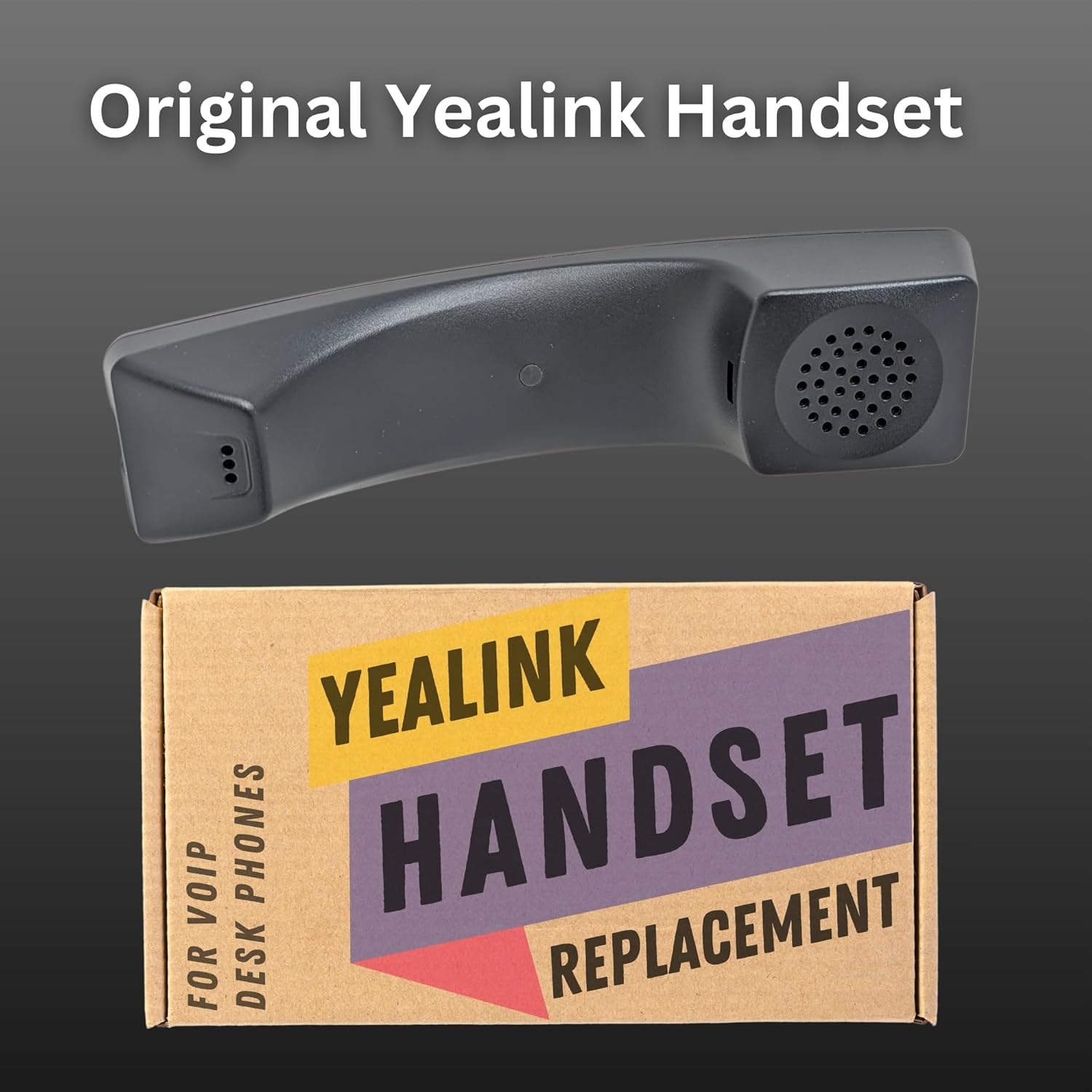 Yealink Phone Handset Spare Replacement for Telephones - T43U,T42U, T40P, T41S, T42S, T40G, T41P, T42G, Made to Exact Specs to Ensure Optimal HD Audio During Conversations, Global Teck Microfiber