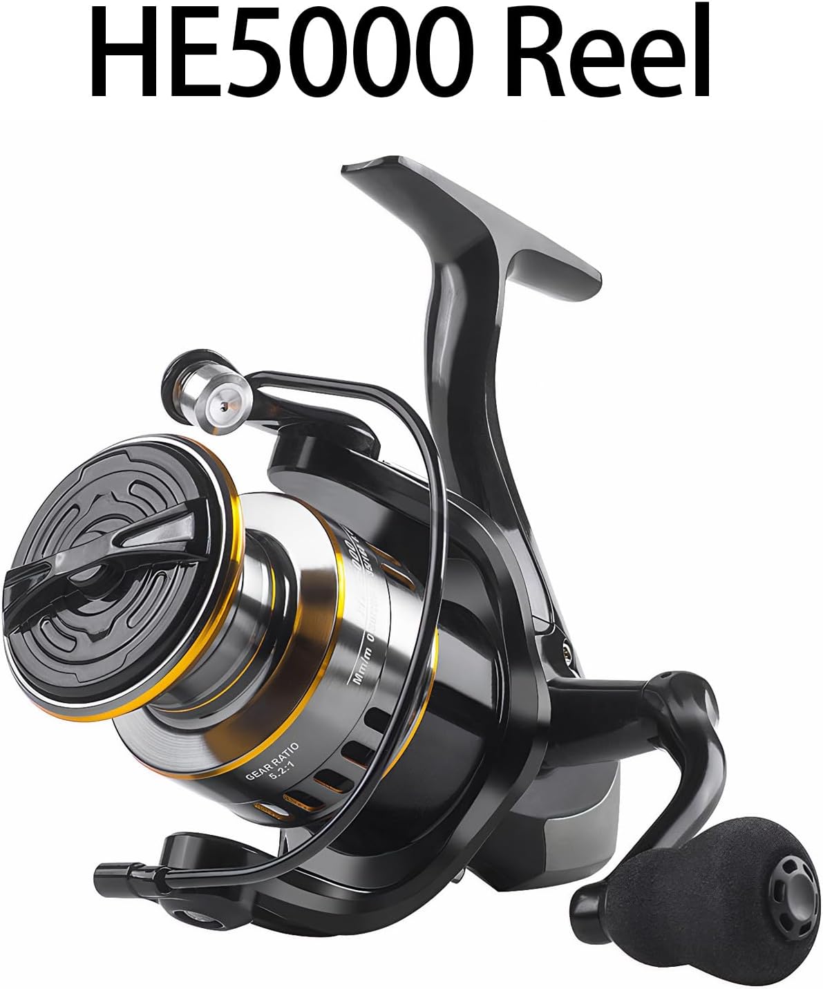 Spinning Fishing Reel 22 LBs Max Drag with 5.2:1 High Speed Ultra Smooth Powerful for Freshwater Saltwater Fishing