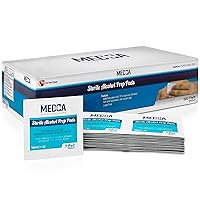 Vista 12 de MEDca Almohadillas de preparación de alcohol, estériles, medianas, 2 capas, paquete de 200