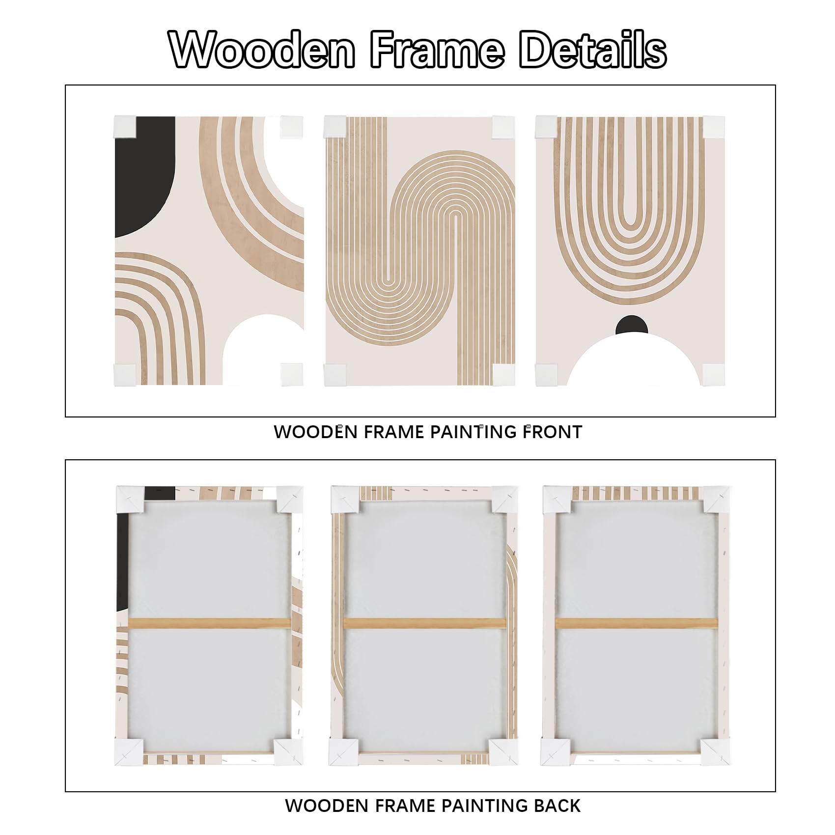 3 Pcs Boho Beige Hierba De La Pampa Marco De Madera Cuadro Moderno Flor Nu00f3rdica Salvia Hierba Seca Plantas Lienzo Decorativos Pintura Imagen Cuadros Decoracion Salon Dormitorios Bau00f1o 40cmx60cmx3