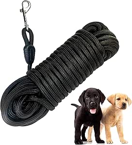 Amazon.com : Long Dog Rope Leash 32 FT Floating Nylon Dog Pet Training ...