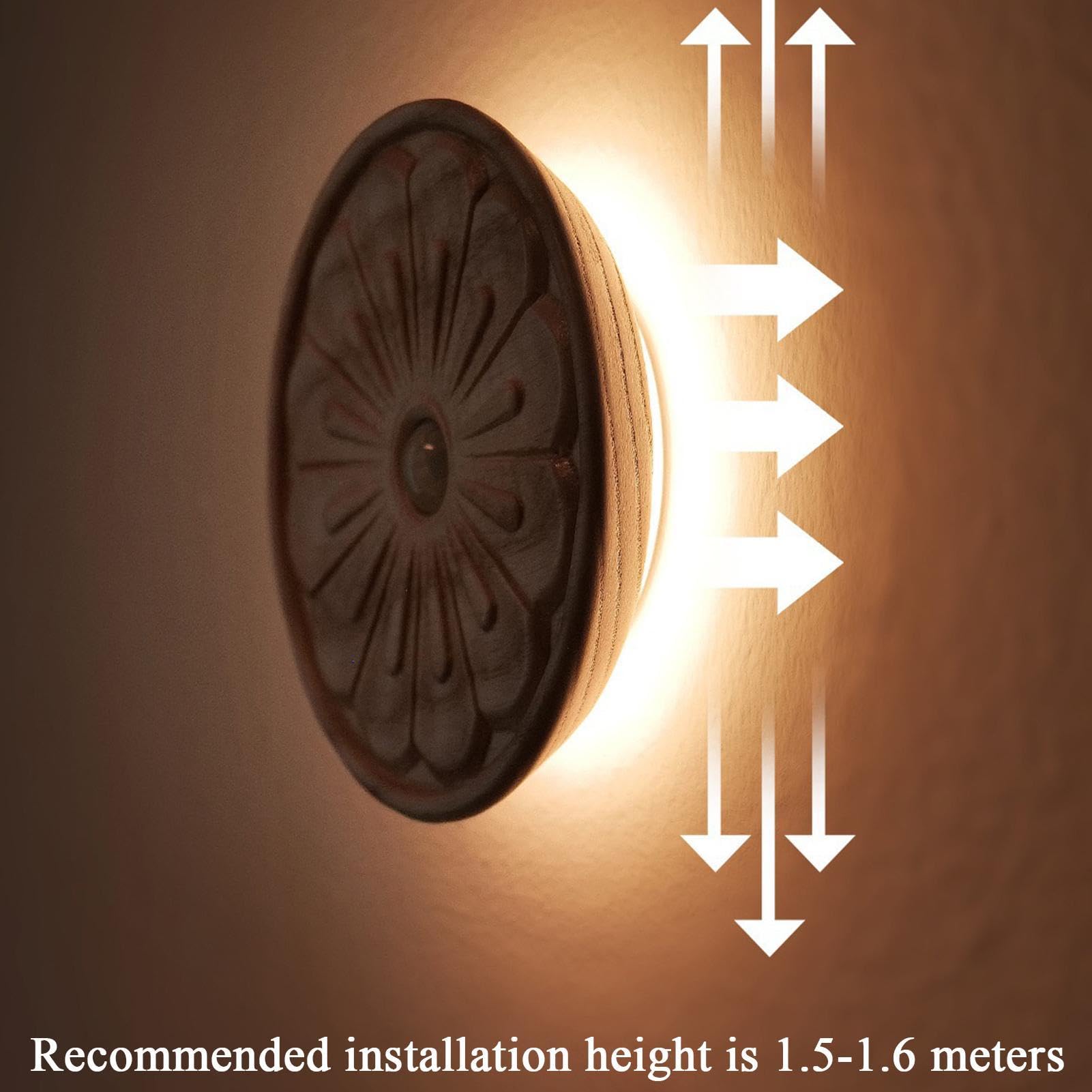 Da Esterno Lampada da Parete con Sensore di Movimento Magnetico | Illuminazione Scale Sensore Movimento per Bagno Scale Corridoio Comodino Cucine Camere da Camera dei Bambini Soggiorno