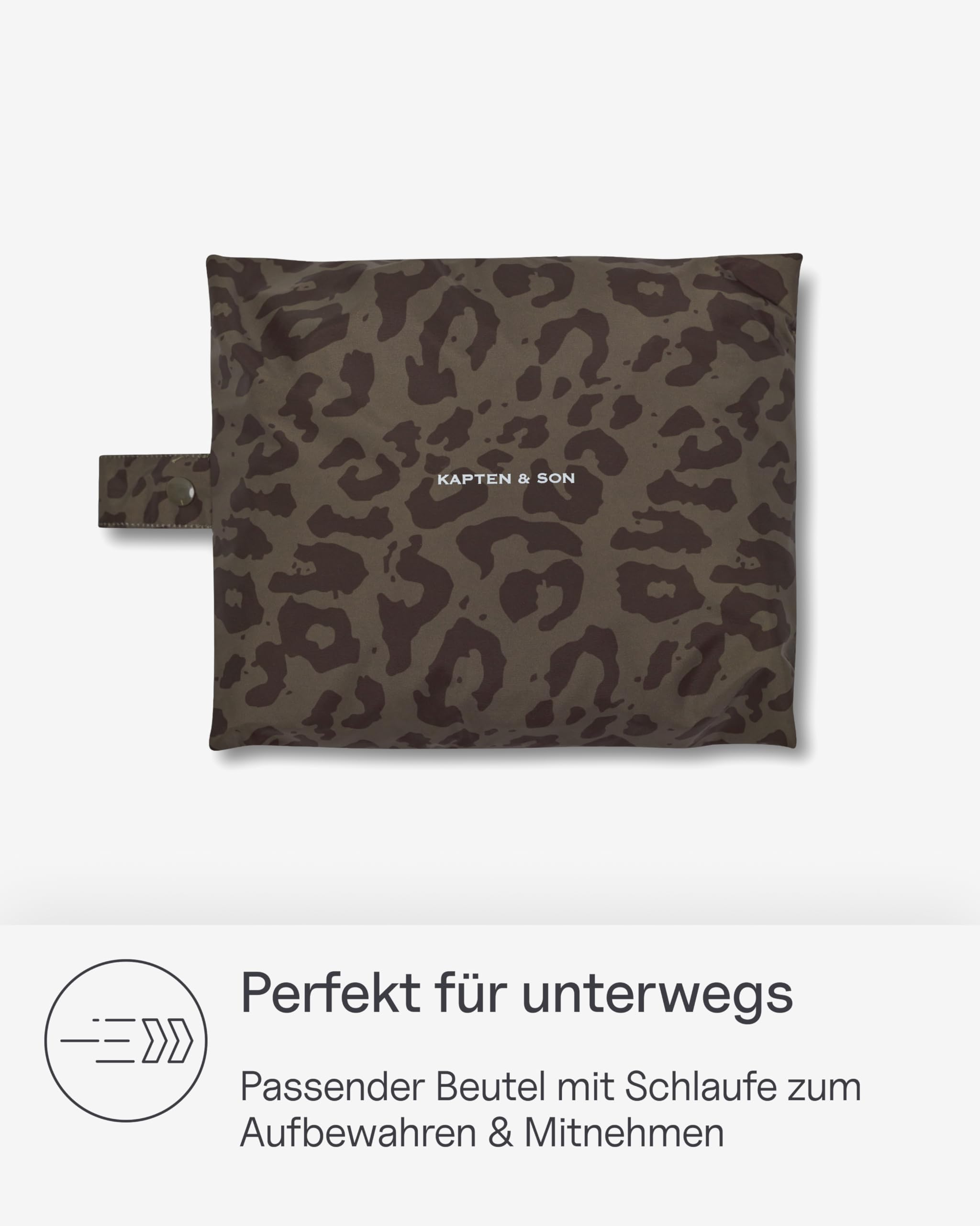 Kapten & Son Rechenponcho All Black, Sandstone, Leo Dark Brown | Regenjacke Unisex