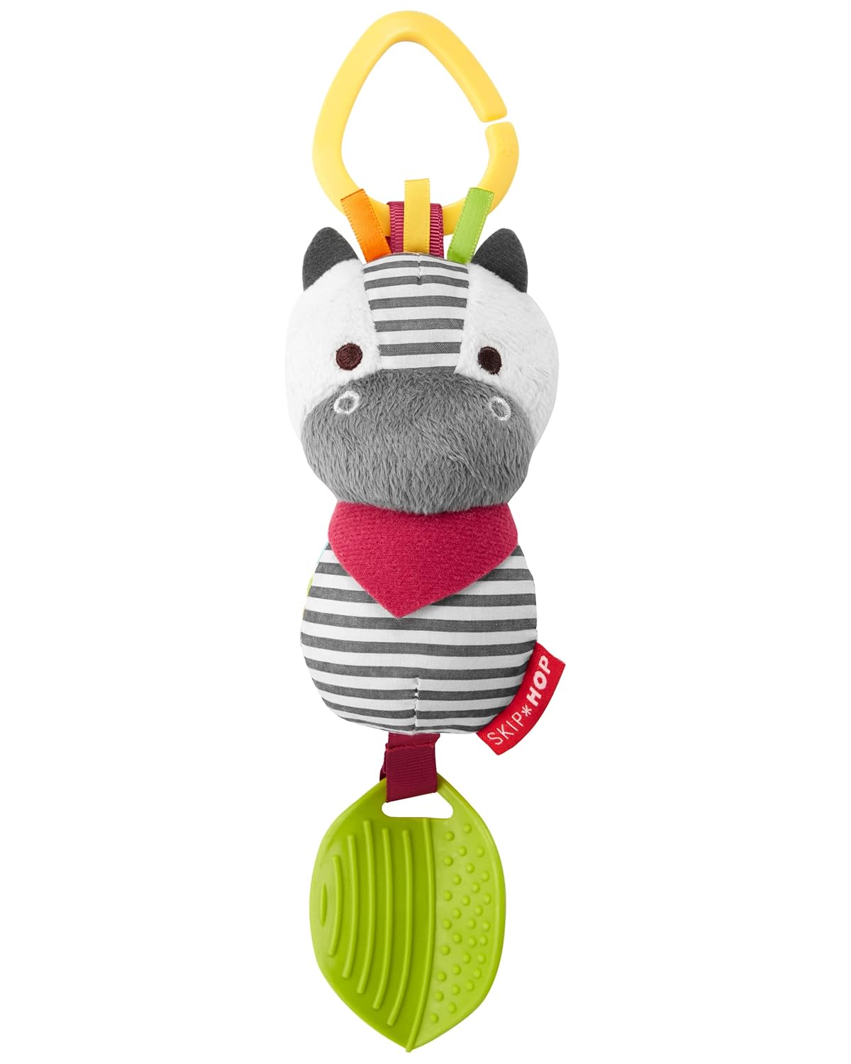 Skip Hop Bandana Buddies Baby Activity Chime & Teether Stroller Toy, Mouse