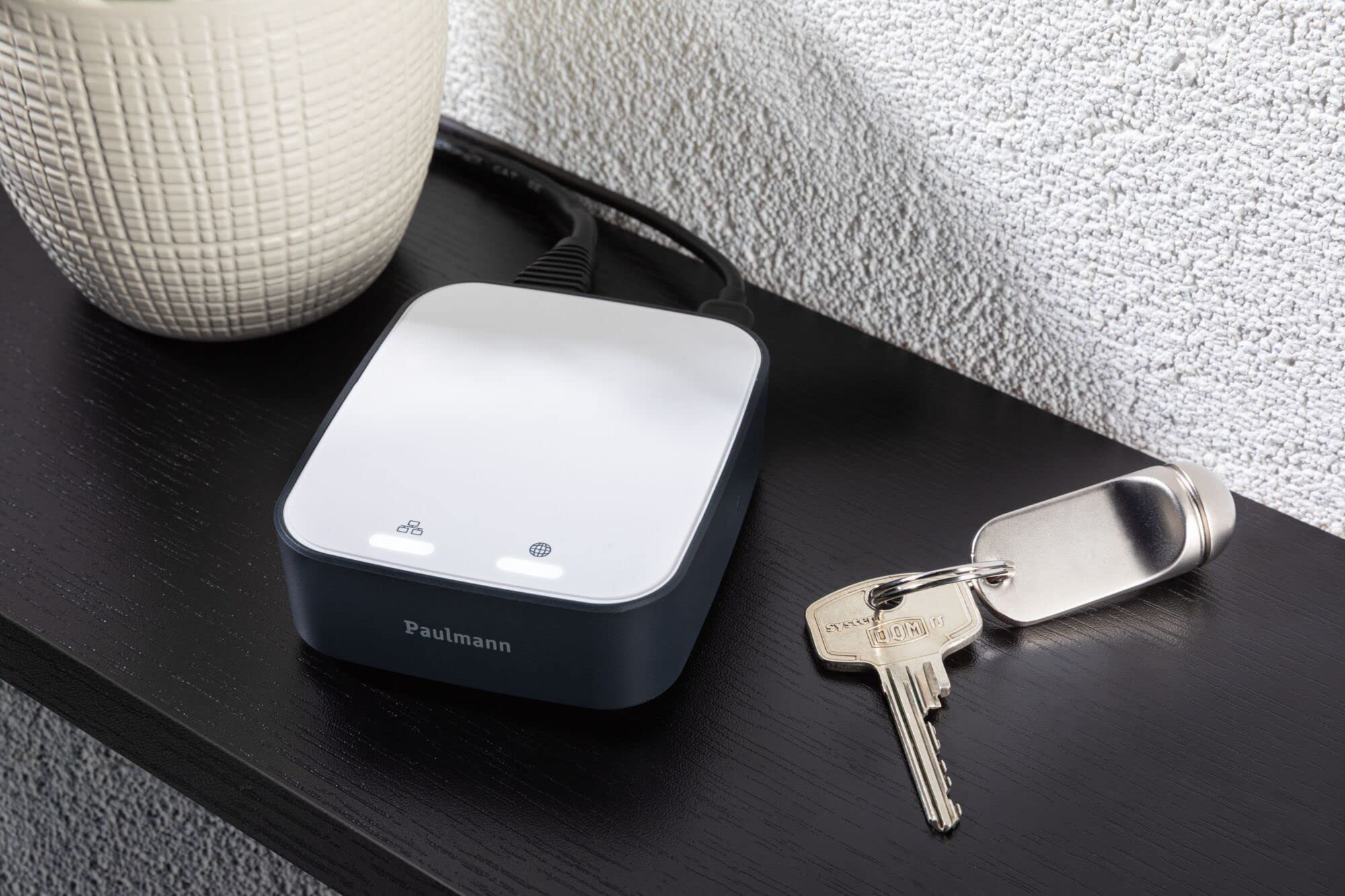 Paulmann 50135 Smart Home Zigbee Gateway Bridge Smik biały/antracyt tworzywo sztuczne centrala sterownicza