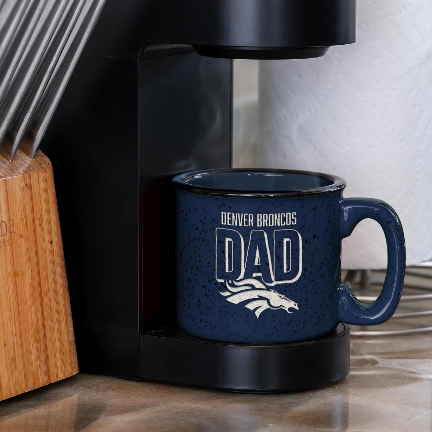 Rico Industries NFL Football Dad 12oz Laser Engraved Campfire Mug - Image 4