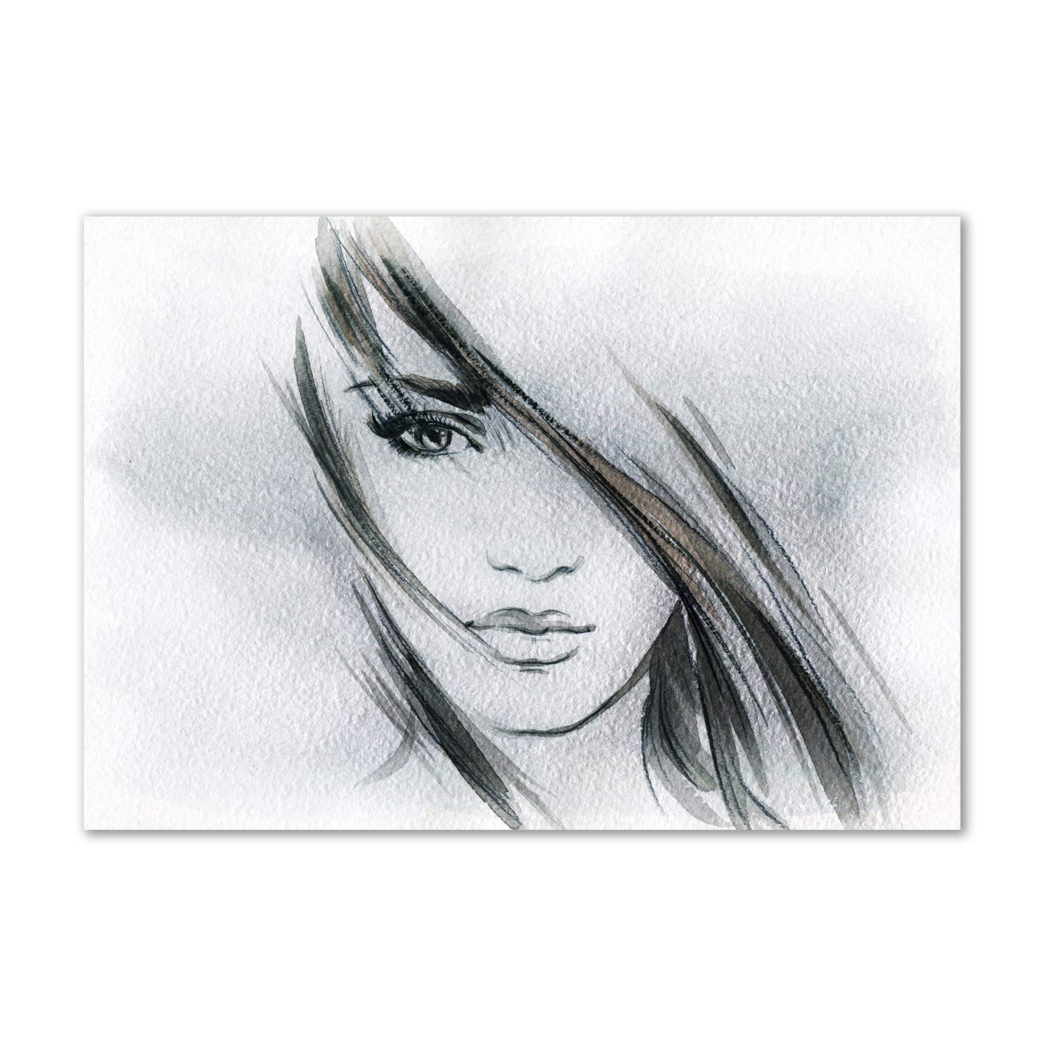Image en verre acrylique Tulup portrait gris idéal pour sublimer un salon contemporain