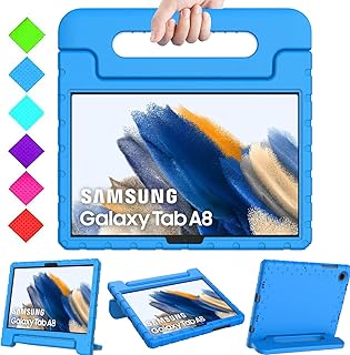 BMOUO Kids Case for Samsung Galaxy Tab A8 10.5 2022, Galaxy Tab A8 Case for Kids, Shockproof Convertible Handle Stand Kids Case for Samsung Galaxy Tab A8 10.5 inch Tablet 2022 (SM-X200/X205/X207),Blue