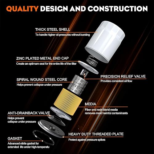 Miniatura 3 de Hipa 52 050 02-S Filtro de aceite para Kohler 7000 HD serie 2000 Kohler CH11-CH15 CV11-CV22 M18-M20 MV16-MV20 y K582 motor cortacésped Cub Cadet