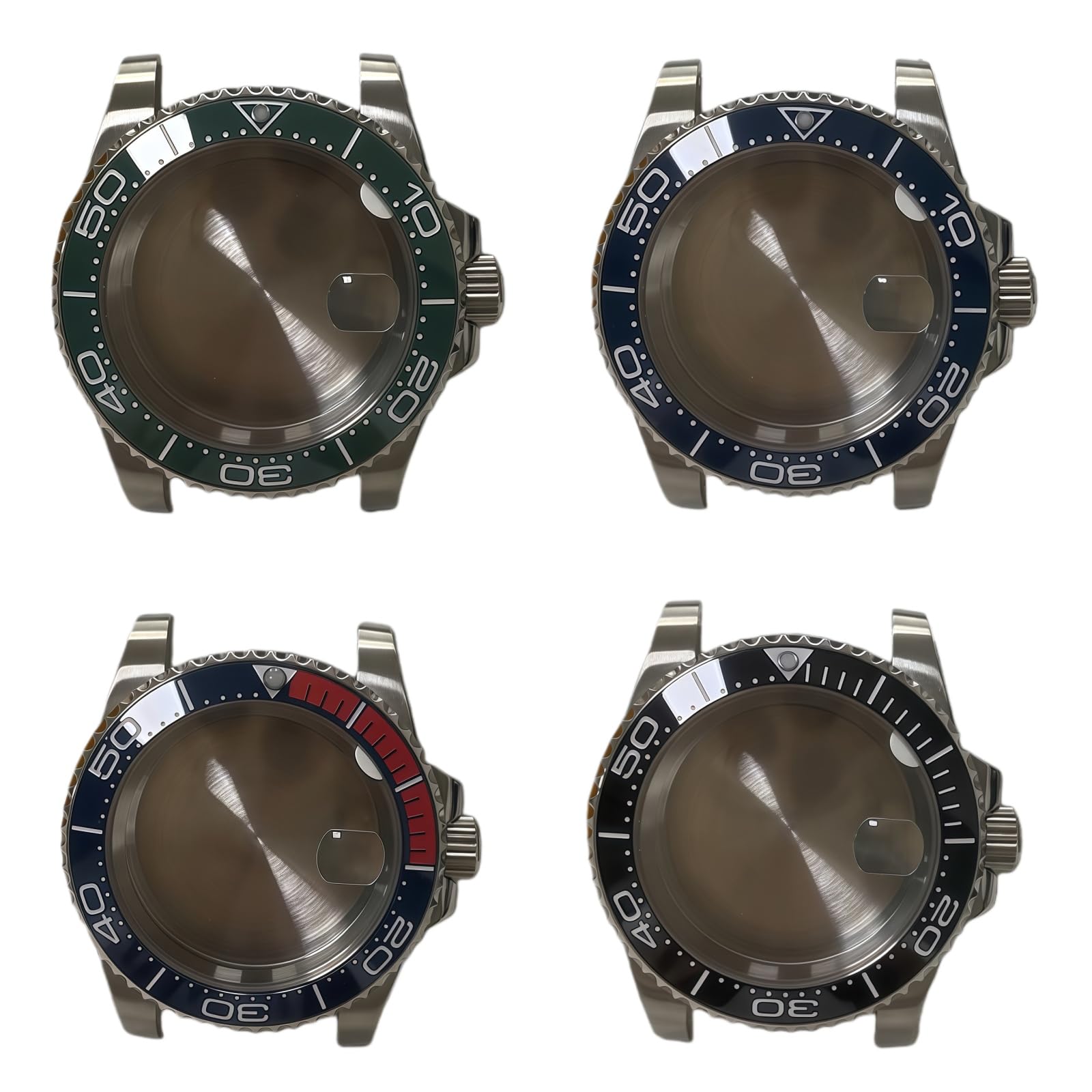 Uhren Mod Teile 40mm Diver Gehäuse 316L Stahl, Keramik Lünette, Saphirglas, passend für ETA 2836 Miyota 8215 2813 für Rolex Submariner/GMT-Master