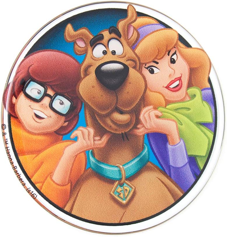 Fan Emblems Scooby Doo Character Car Decal Domed/Multicolor/Clear, Scooby Gang Automotive Emblem Sticker Easily Applies to Cars, Trucks, Motorcycles, Laptops, Windows, Almost Anything