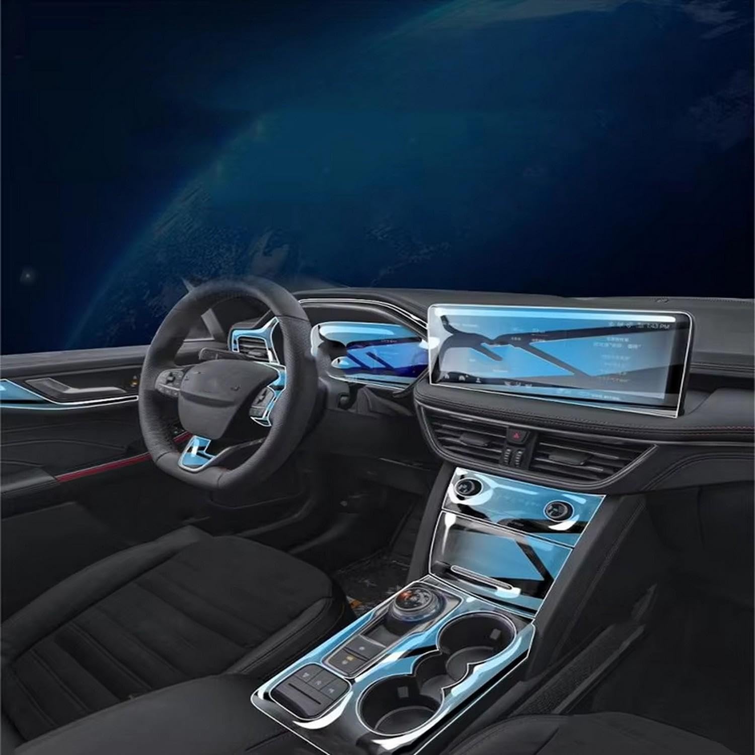 Film TPU Ford Escape 2023 de protection pour console et navigation