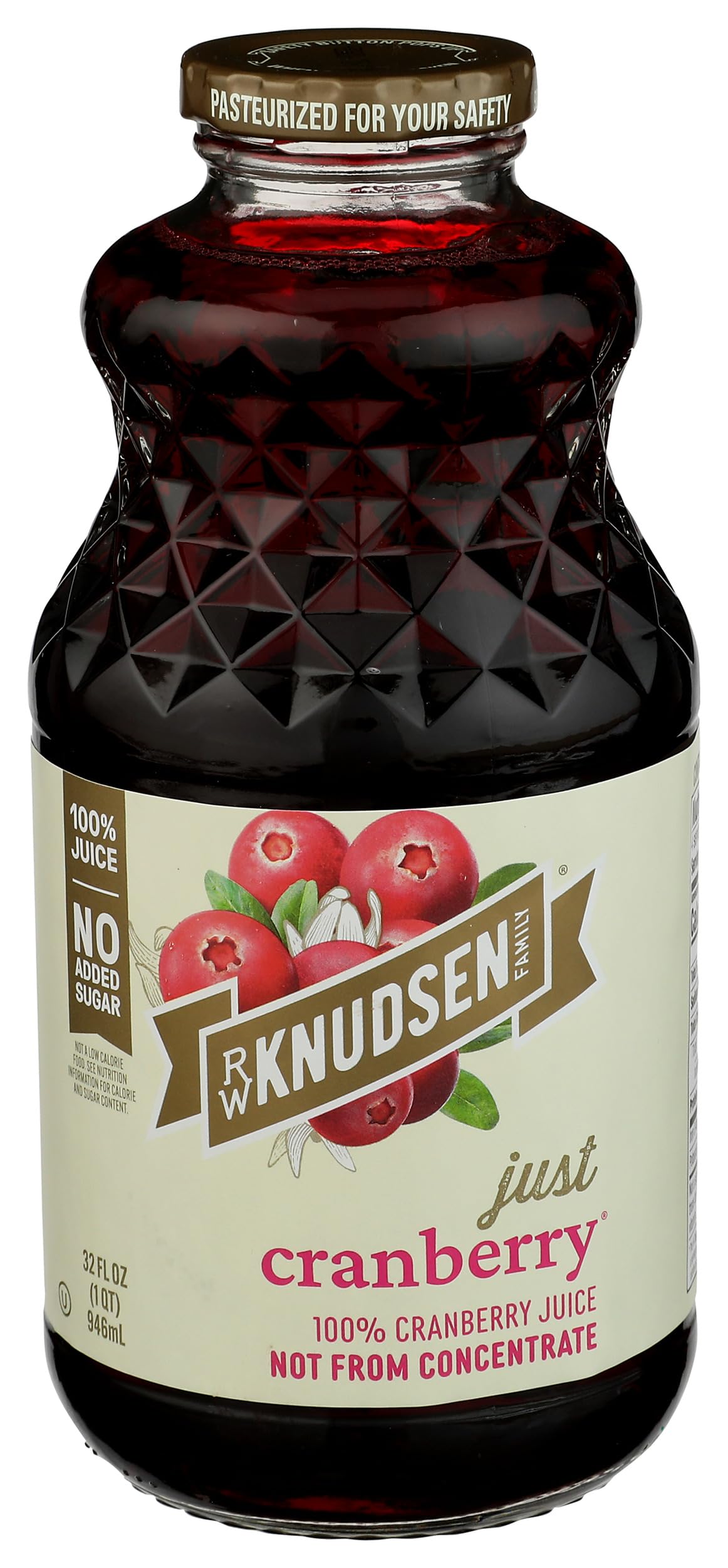 RW KNUDSEN Just Cranberry Juice, 32 FZ
