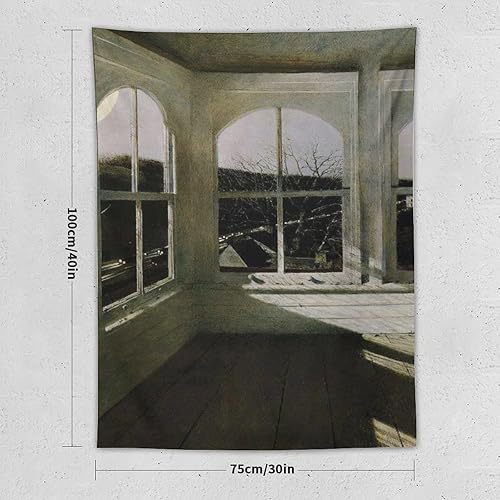 Miniatura 2 de YWVWY Andrew Wyeth The Artist Painting (25) Wall Art Tapestry Decorative Bedroom Modern Home Print Picture Artworks Tapestries 30"x40"