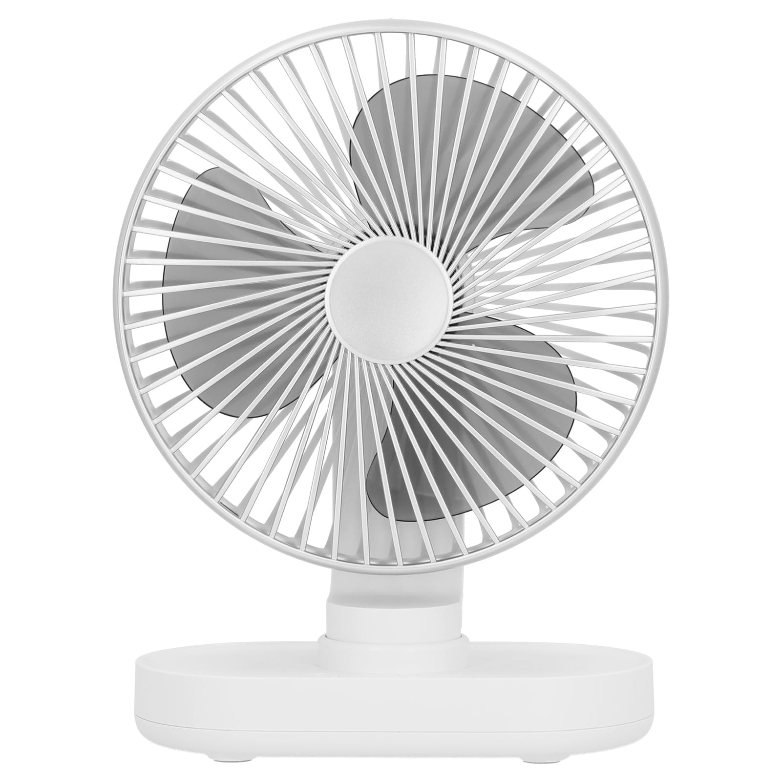 Aramox Mini Ventilatore da Tavolo con Batteria da 5000mAh (SILVER)
