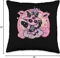 Vista 4 de Creepy baby Baphomet Occult art Pastel Goth Devilish Baby Baphomet - Almohada de 16 x 16 pulgadas, multicolor