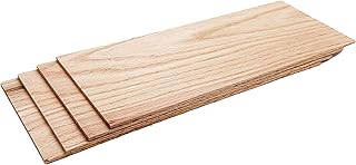Barrington Hardwoods' 1/8" Thin Sawn Red Oak Hardwood for CNC, Crafts, Hobbies, and Woodworking (4, 1/8" x 4.5" x 18")