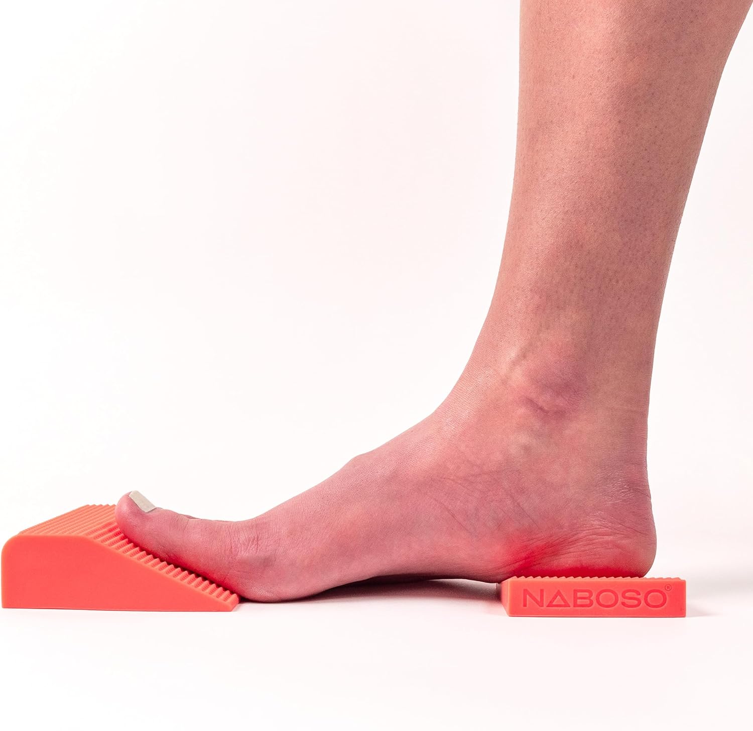 Naboso Foot Wedges - Toe & Heel Foot Wedge Set for Activation, Balance & Posture | Includes 2 Toe & 2 Heel Wedges | Textured Silicone for Sensory Stimulation