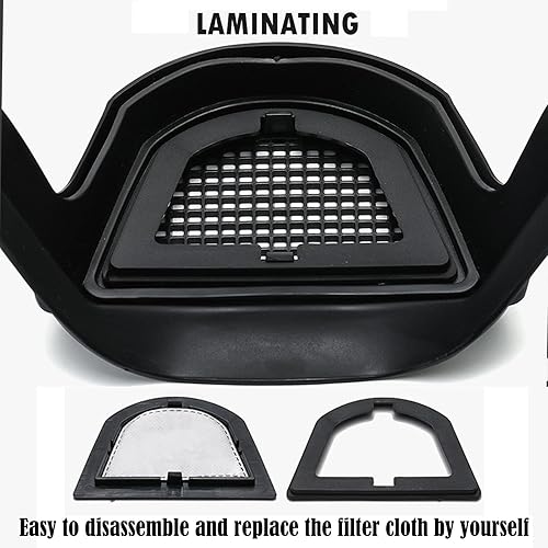 Miniatura 6 de INYX SHOES Protección activa de cara completa antivaho con expresión visible, transparente, transpirable, cómodo, para adultos reutilizables (negro,