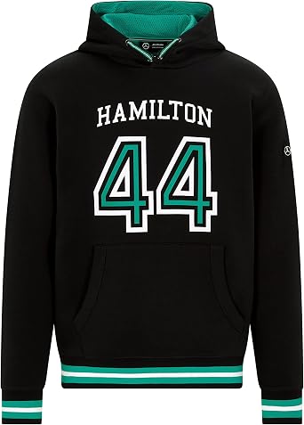 Mercedes Benz AMG Petronas F1 Mens Lewis Hamilton #44 Hooded Sweatshirt L