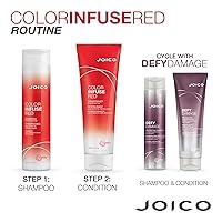 Vista 4 de Joico Color Infuse Red Conditioner For Red Hair Instantly Refresh Red Tones Boost Color Vibrancy & Shine Protect Against Harmful UV Damage With