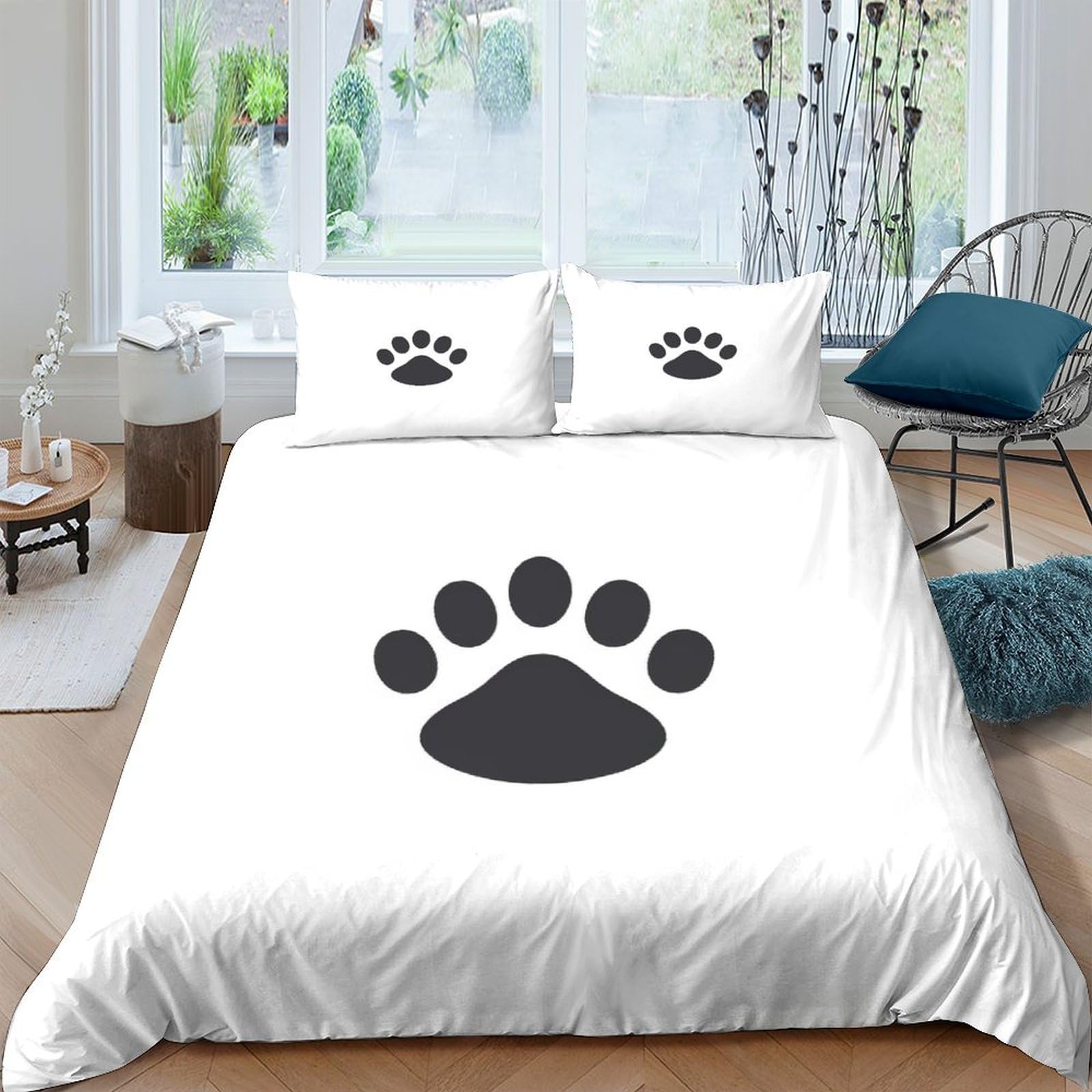 Housse de couette 3D respirante et ultra douce en microfibre pour un sommeil frais