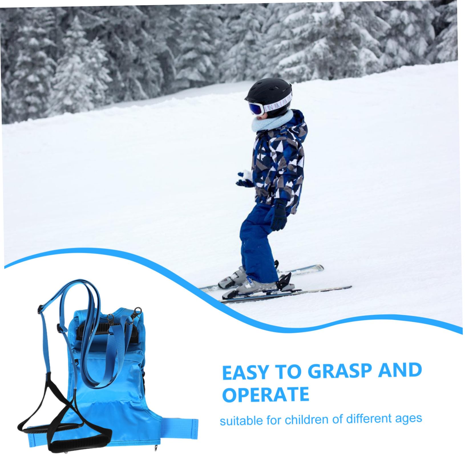 TOYANDONA Laisse De Ski pour Entraînement Garçon Fille avec Caractéristiques Anti-Chute Accessoire pour Skieurs Et Sécurisé