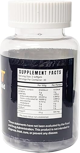 Miniatura 3 de Shilajit Extracto de oro negro del Himalaya con ácido fúlvico de origen natural, energía natural y vitalidad sin gluten, cápsulas blandas sin OMG