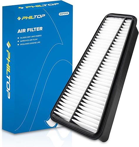 PHILTOP Filtro de aire de motor CA9683 de repuesto para modelos Toyota - Tacoma 2005-2015, Tundra 2005-2010, 4Runner 2003-2009, FJ Cruiser 2007-2009