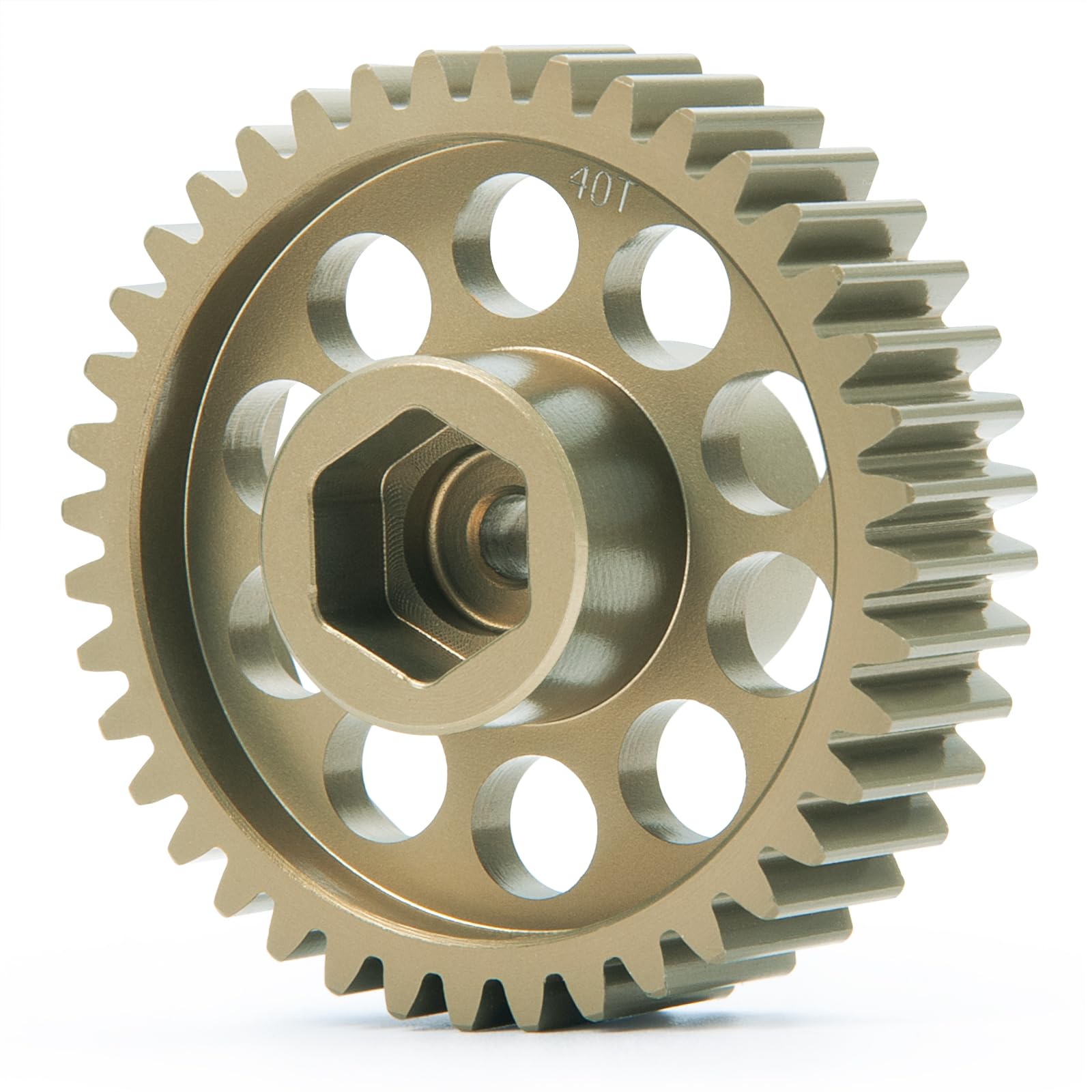BRKRC Aluminum 40T Gear Differential Spool Gear for 1/10 Tamiya Super Clod Buster/Clodbuster RC Car Upgrade Parts