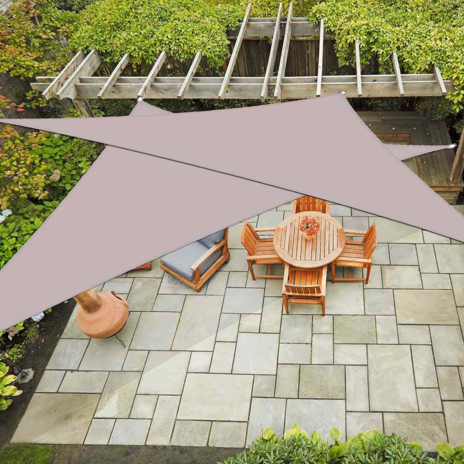 Voile d'ombrage triangulaire étanche et robuste contre les UV