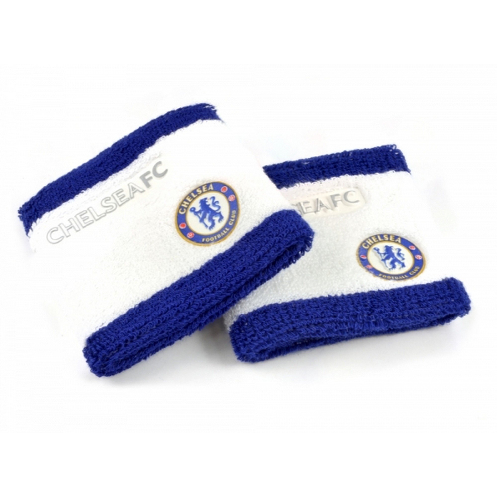 Chelsea FC Official Soccer Sweatbands (Set Of 2) (One Size) (Blue/White)