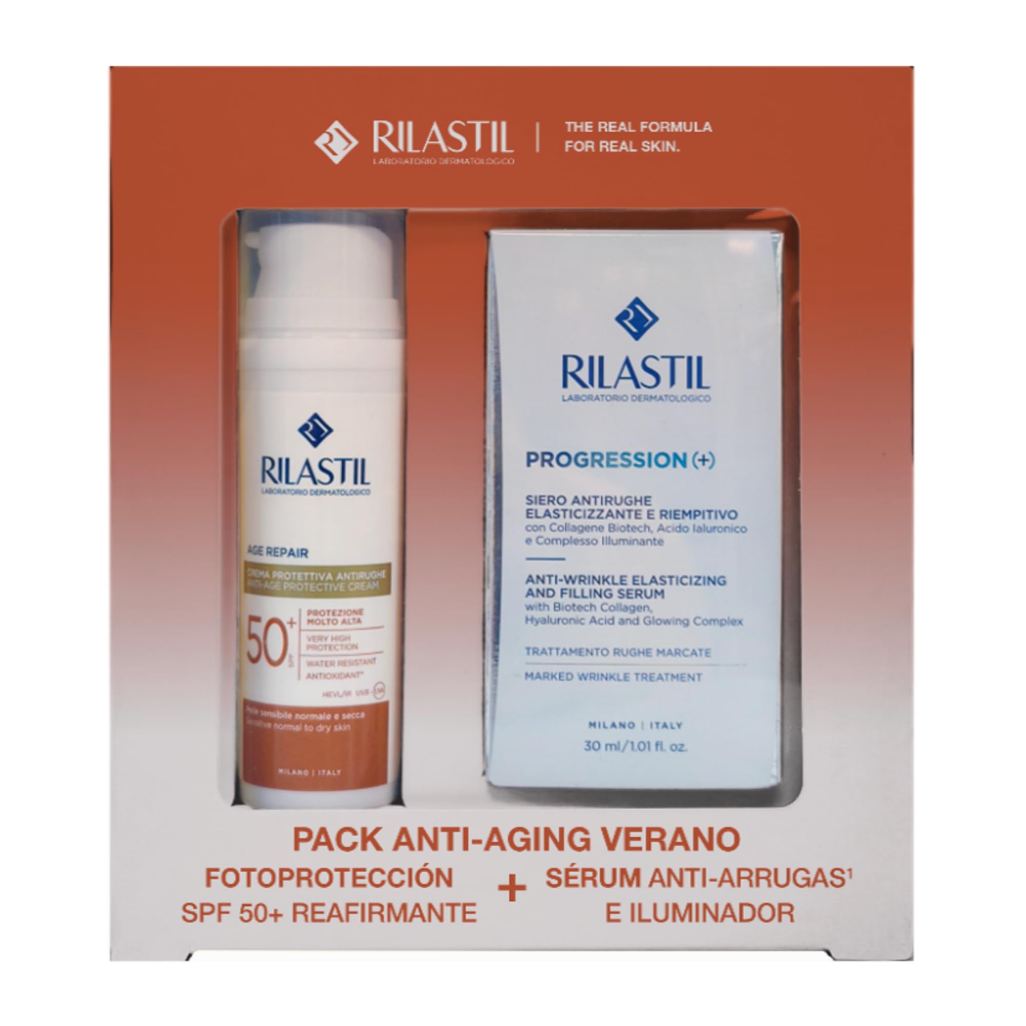 Rilastil Beauty Geschenkset Age Repair SPF50 50ml + Progression Serum 30ml