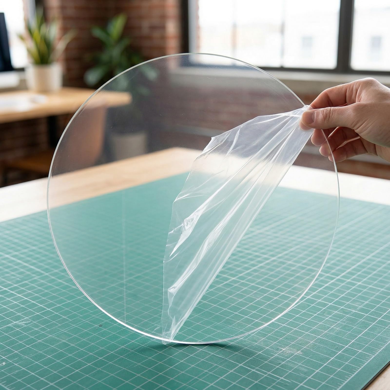 Okrągłe arkusze akrylowe 30 cm, przezroczyste plastikowe kółka do materiałów rzemieślniczych, odporne na pęknięcia puste miejsca do samodzielnego wykonania znaków i dekoracji, 5 sztuk