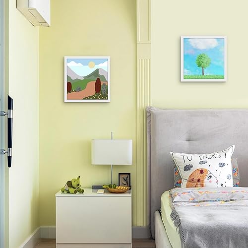 Miniatura 655 de Picrit - Juego de 12 portarretratos de 5 x 7 pulgadas para colgar en la pared o exhibir sobre una mesa, para fotos de 4 x 6 con paspartú o 5 x 7