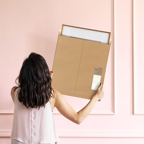 Vista 8 de Sobres rígidos de papel kraft marrón natural, 20 x 27 pulgadas. Paquete de 5 sobres de cartón. Sobres resistentes y planos con cierre autosellado.