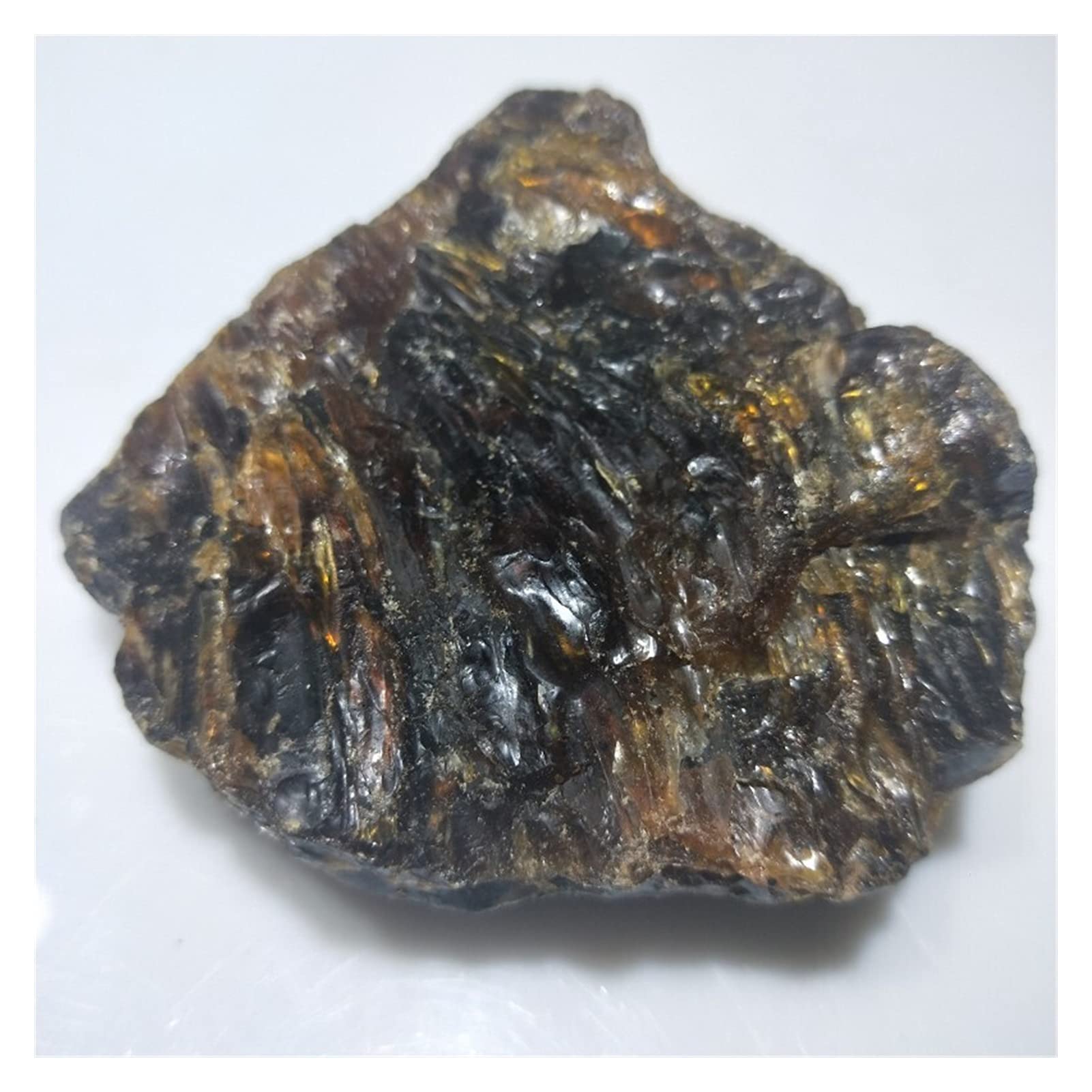 Quarz natürlicher roher roher Copal-Bernstein-Fossil mit Insekten-Kristallexemplar Madagaskar-Energiesteine-Kristalle (ca. 100 g)