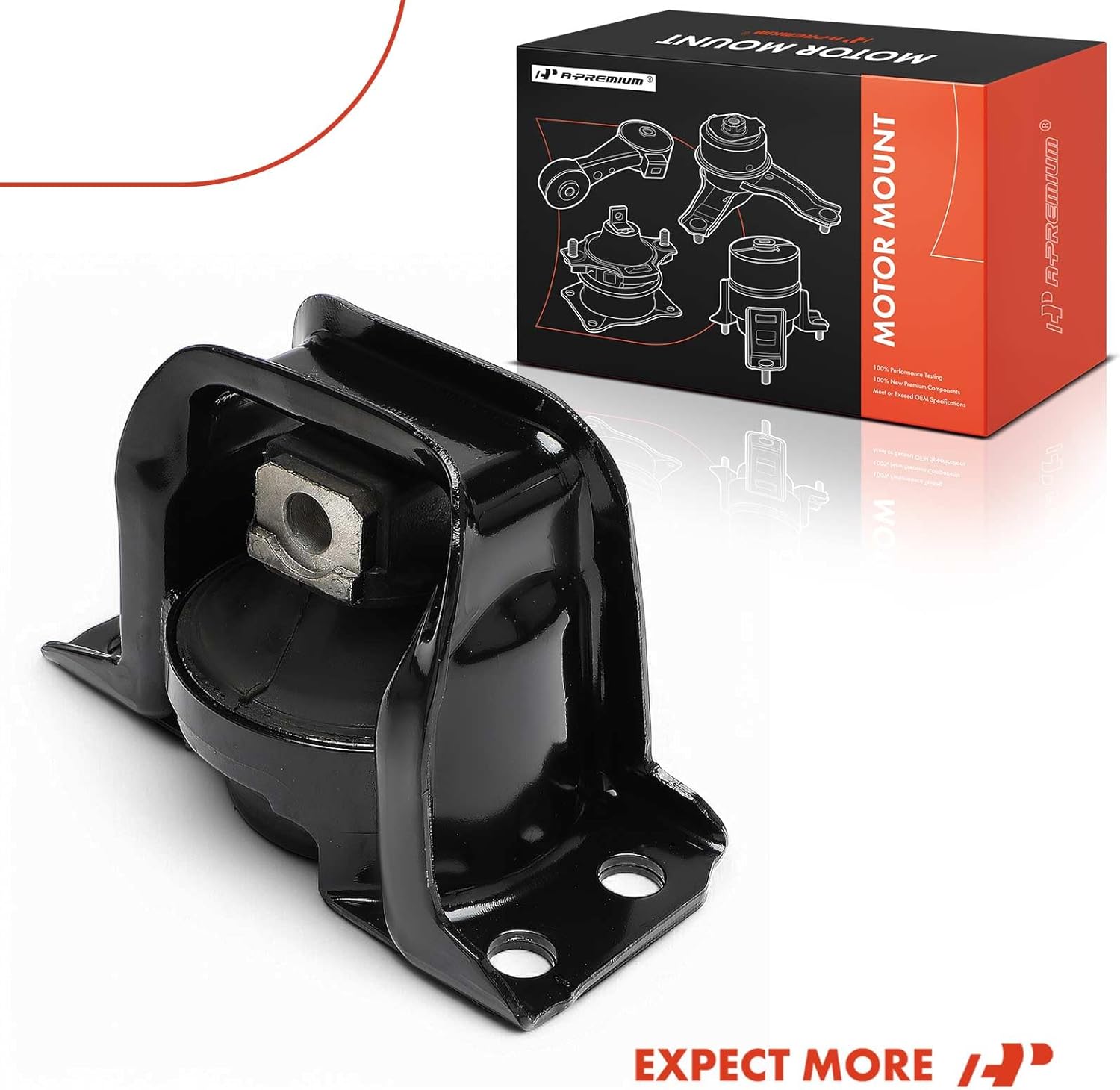 A-Premium Front Right Engine Motor Mount Compatible with Nissan Versa 2007-2012 1.8L, NV200 2013-2021 2.0L, Cube 2009-2014 1.8L & Chevrolet City Express 2015-2018 2.0L, Passenger Side