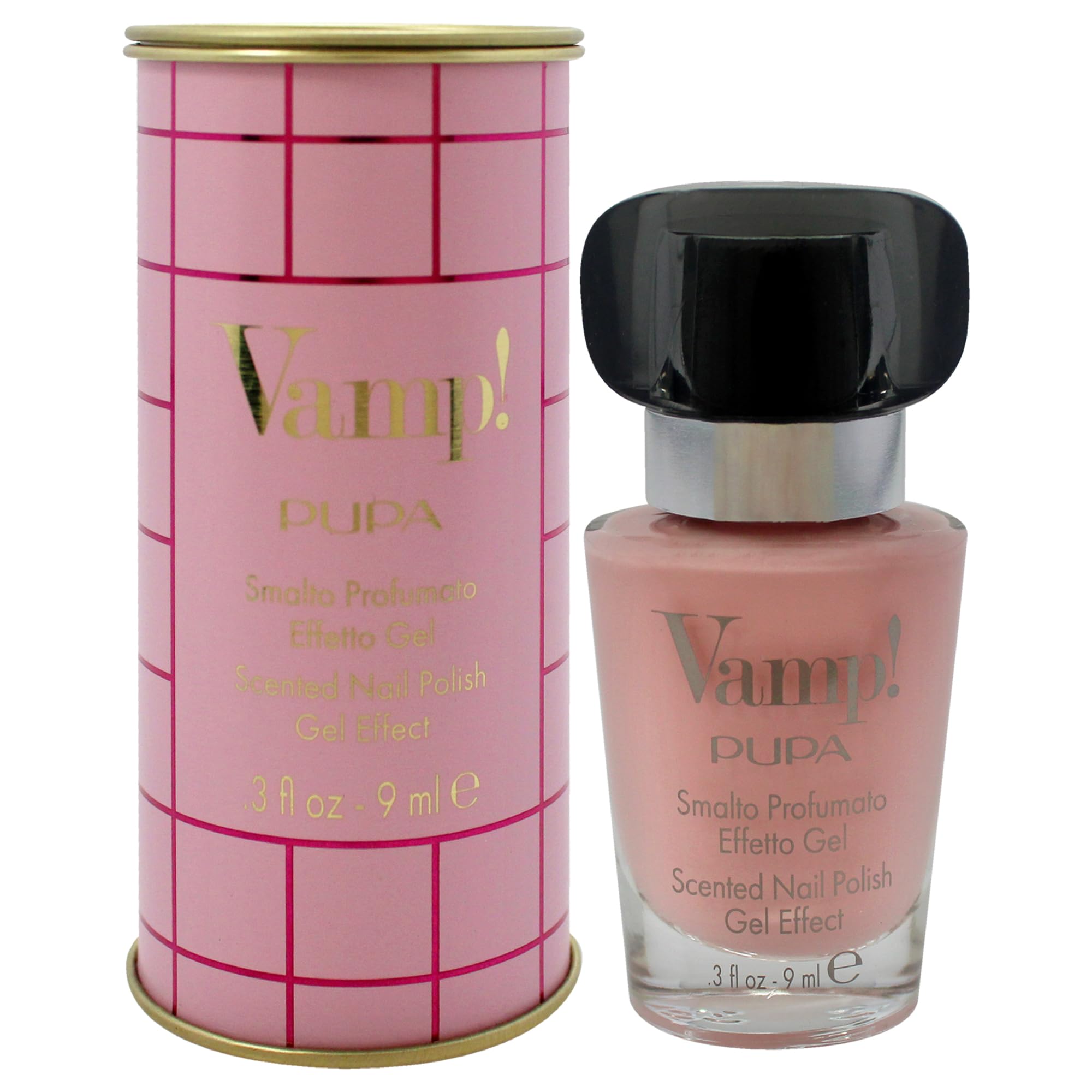 Esmalte perfumado Pupa Vamp 316 Pink Illusion laca de uñas brillo espejo lata 6