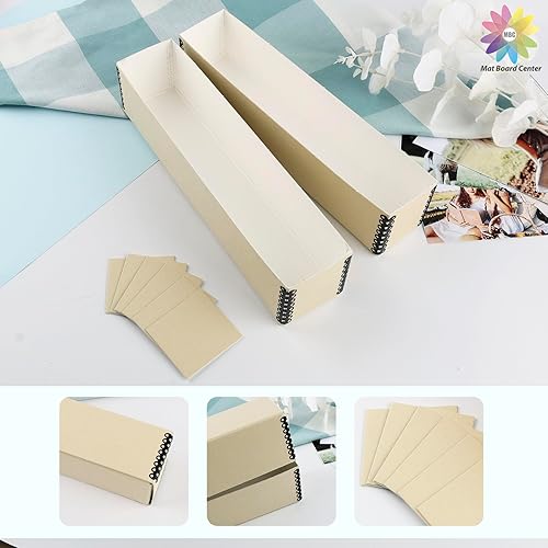 Miniatura 4 de Mat Board Center, estuche de almacenamiento de archivos con diapositivas de archivo, caja de conservación sin ácidos para almacenar fotos,