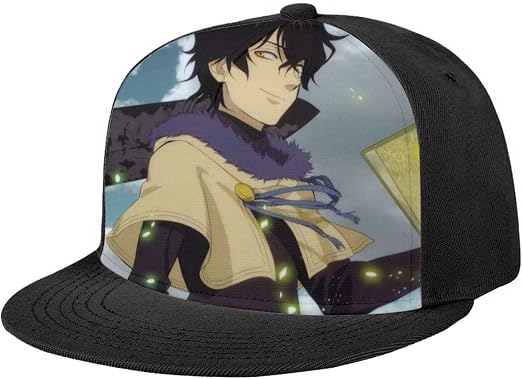 Black Clover Men s Adjustable Baseball Fitted Cap Classic Fashion 