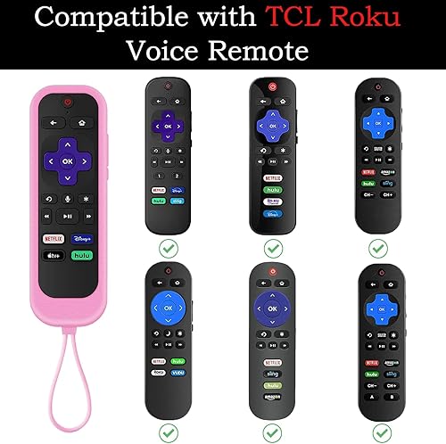 Miniatura 2 de Gavyqier Paquete de 2 fundas protectoras de silicona para TCLHisense Roku TV  Onn Roku  Roku Express 2021  Roku Streaming Stick+ Funda para control