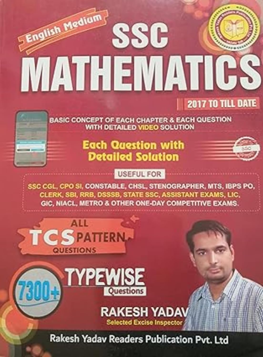 Buy SSC Mathematics All TCS Pattern 7300+ Typewise Questions By Rakesh