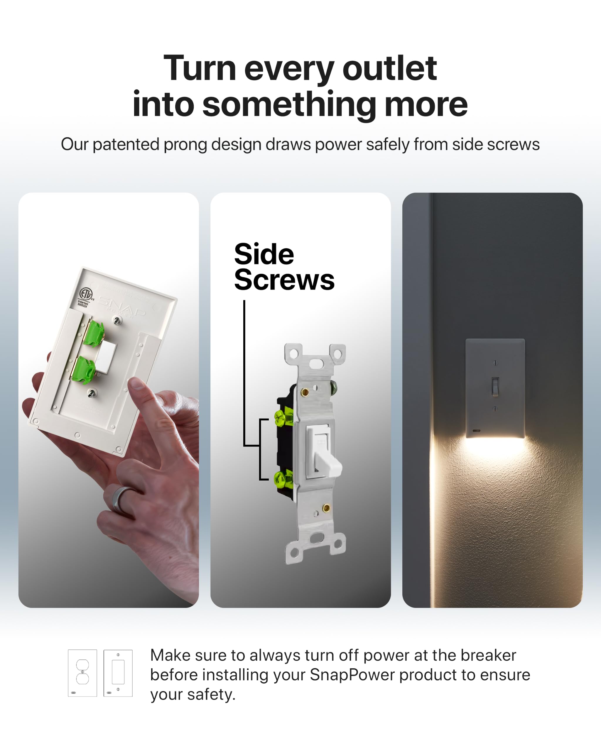 Amazon.co.jp: 2個パック - SnapPower SwitchLight - LEDナイトライト